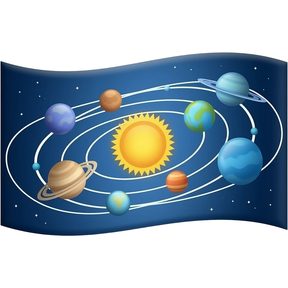 Solar system flag emoji