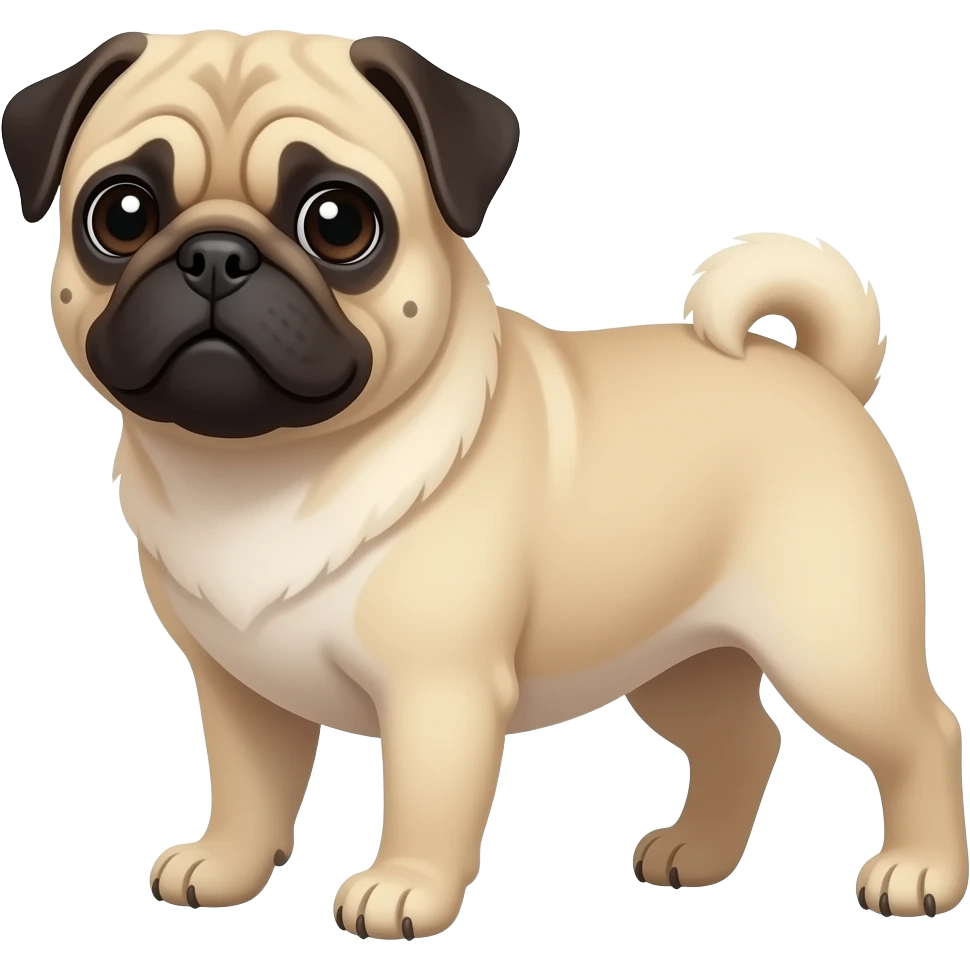 Pug macho emoji