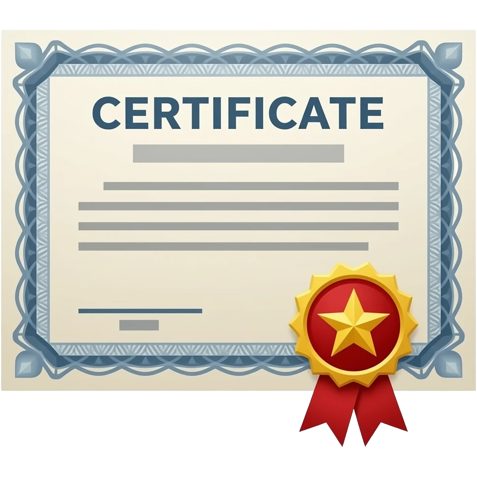 Certification inta emoji