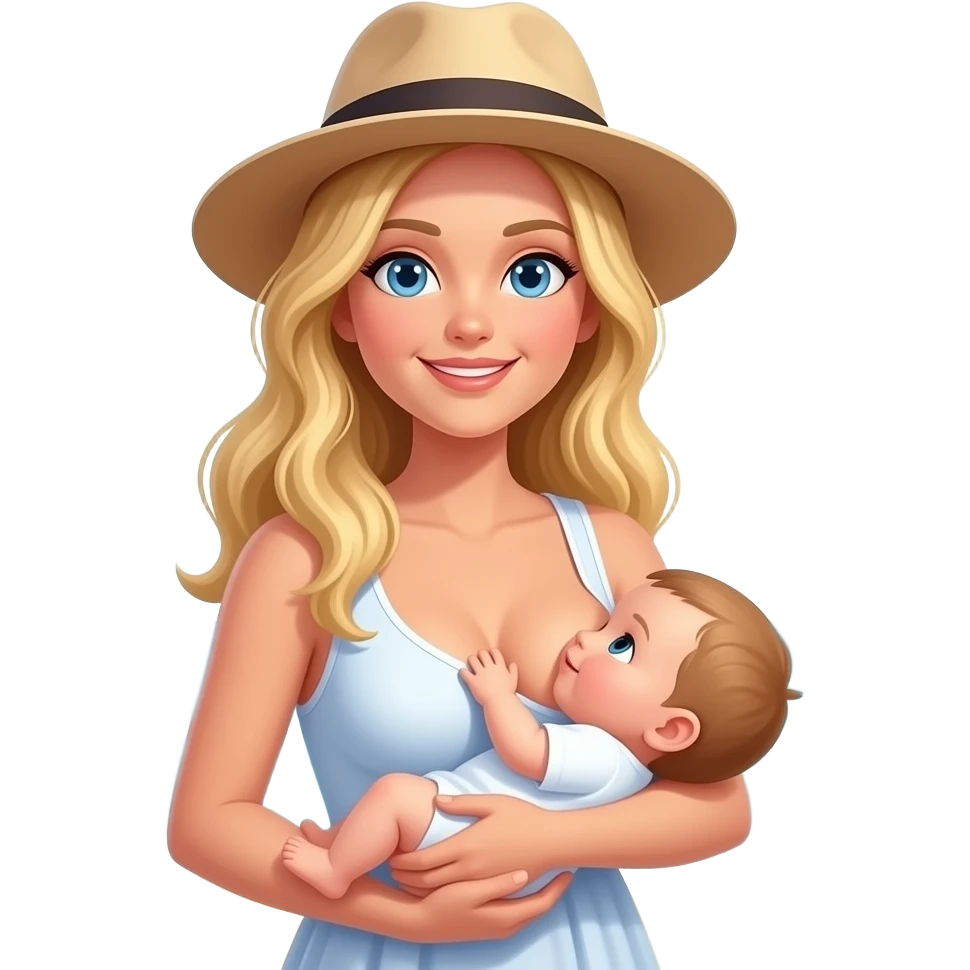 👱🏻‍♀️🤱🏼🏖👒 emoji