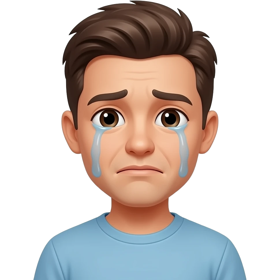 парень плачет emoji