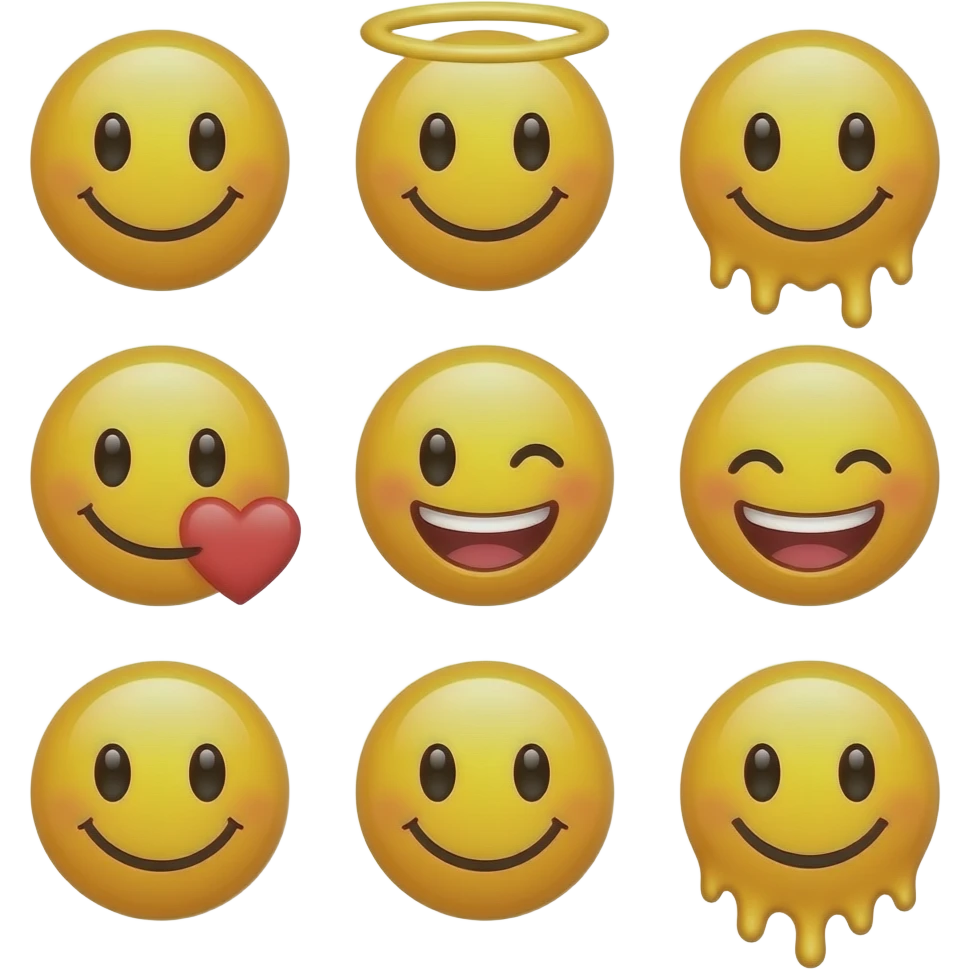 🙃😊😇🫠😙😄🤗🫠 emoji