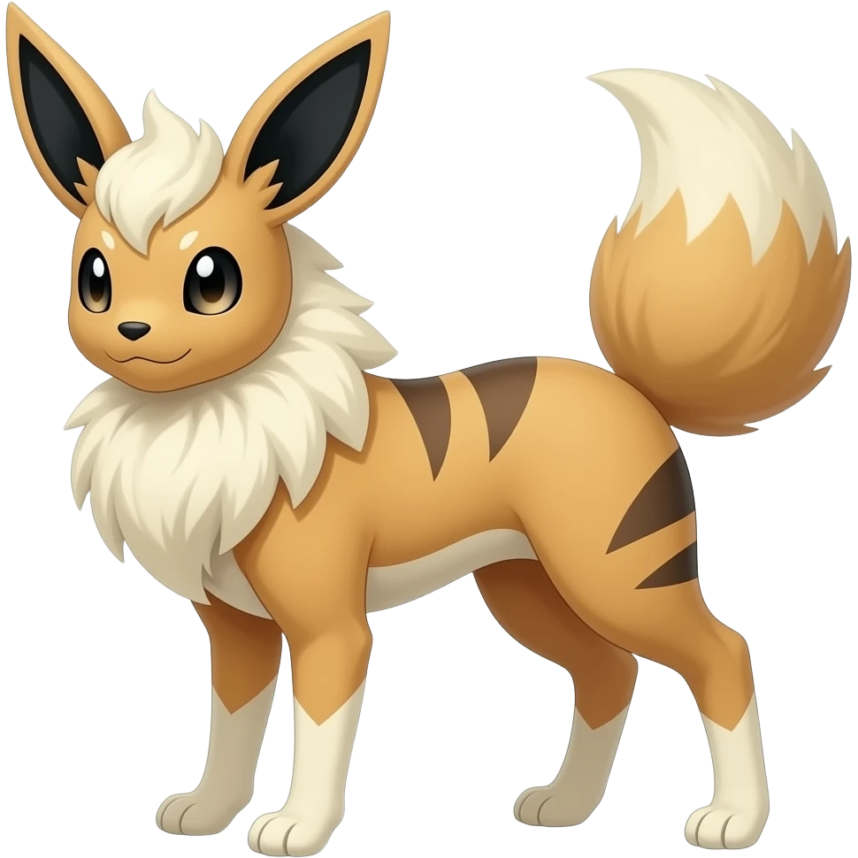 Slim thin lanky elegant oriental feral painted Absol-Litten-Sylveon-Jolteon-hybrid-animal emoji