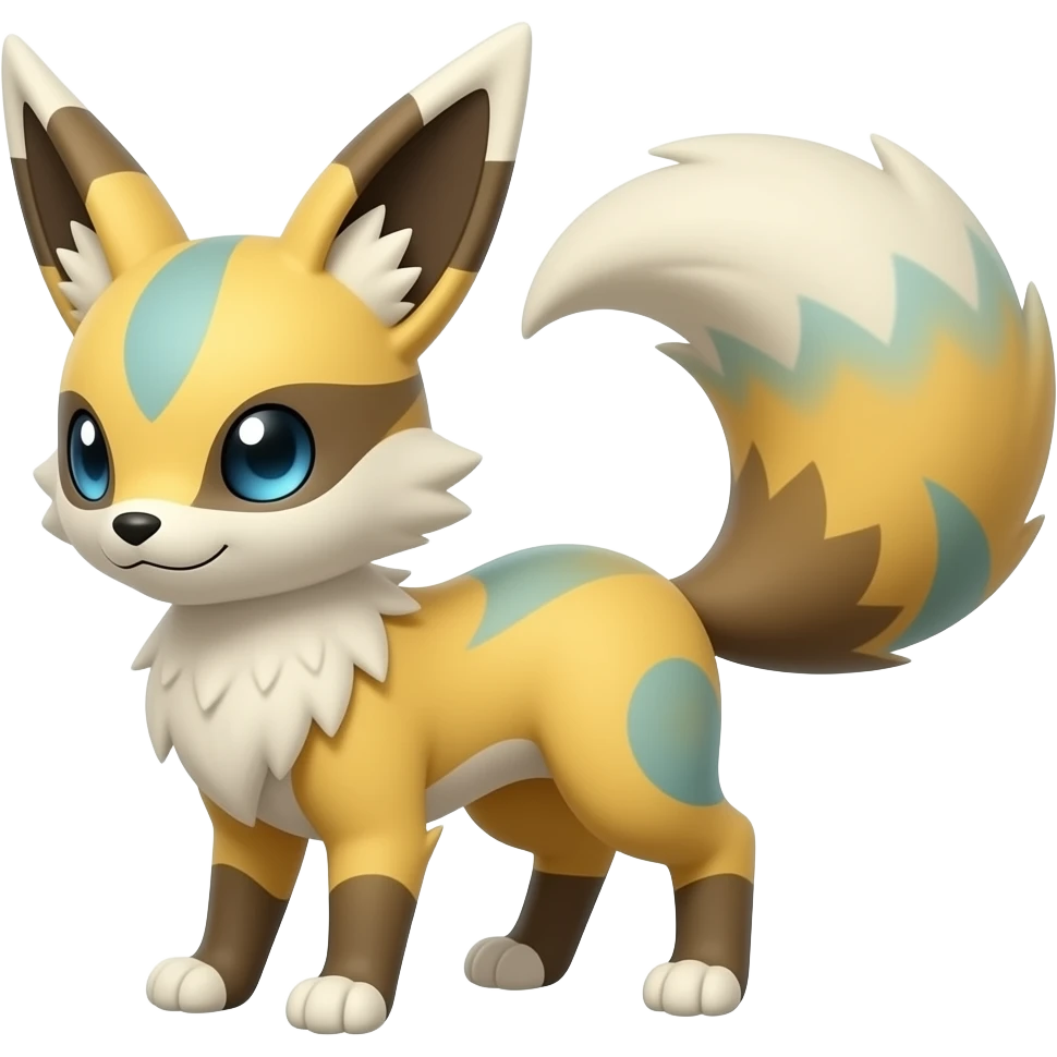 Furret-Sylveon-Jolteon-Shinx-Luxray-Fakémon-hybrid emoji