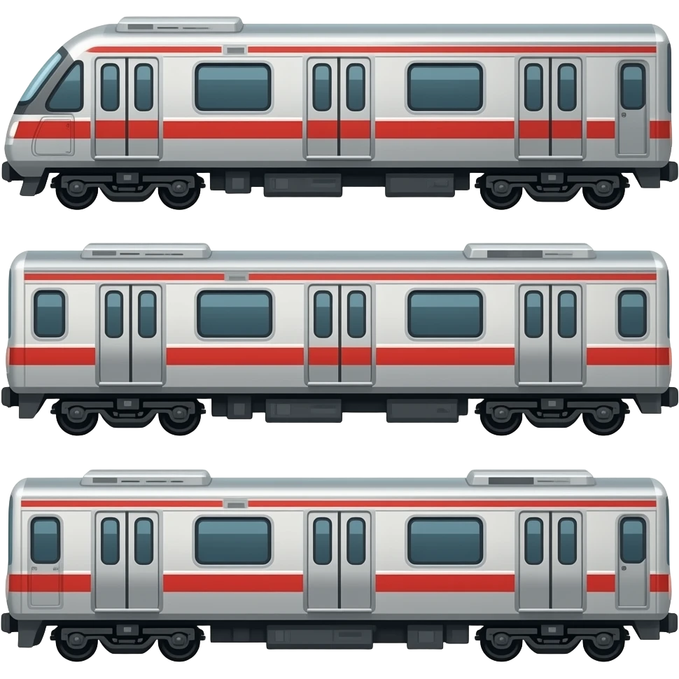 🚈🚃🚃🚃 emoji