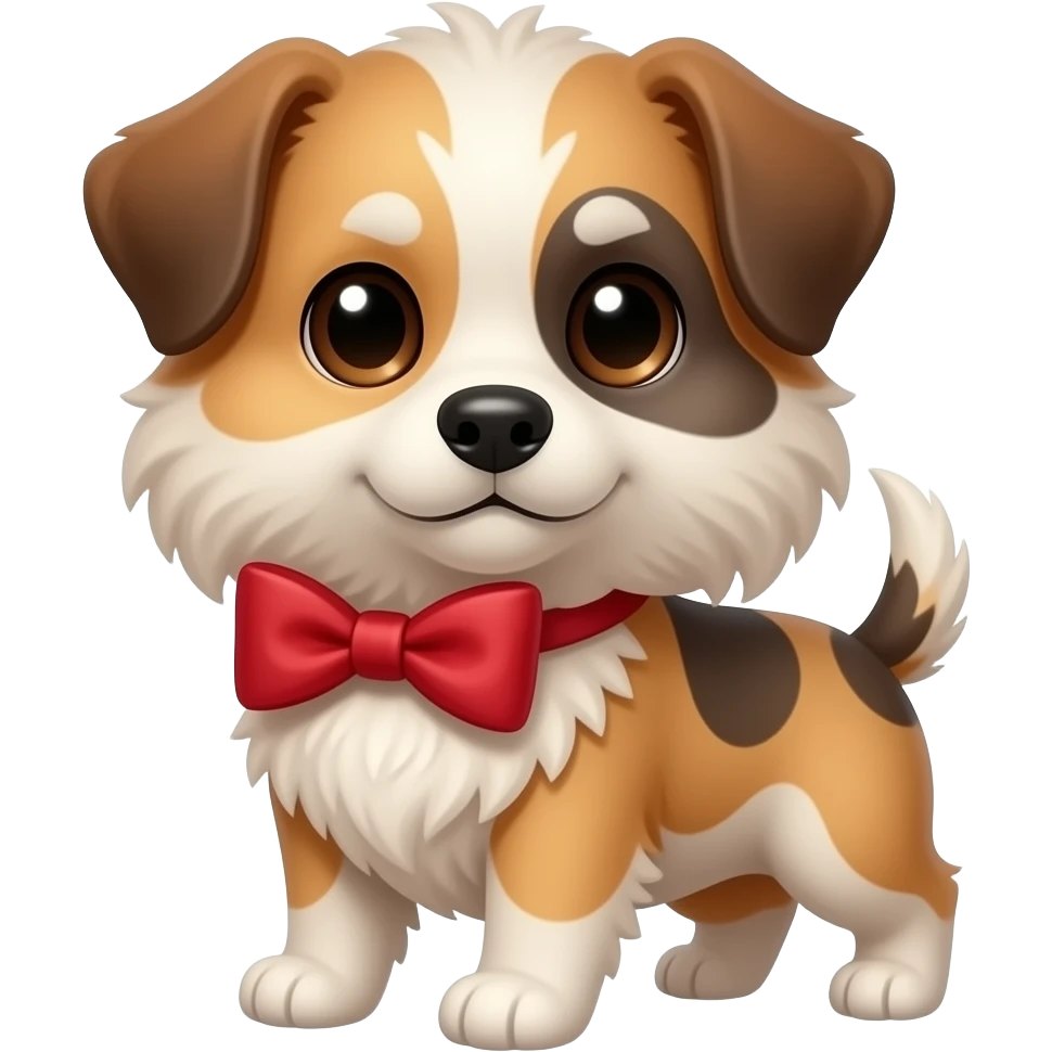 Cagnolino con fiocchettino emoji