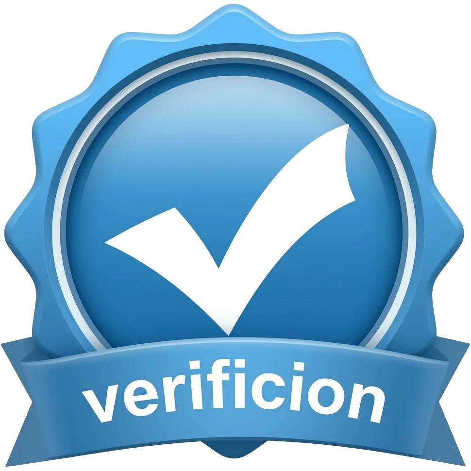 Verification blue badge emoji