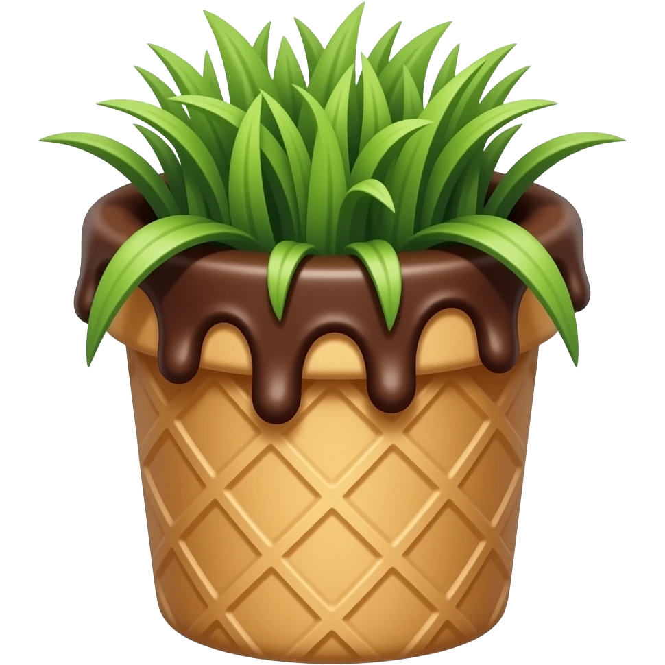 دبی چاکلت که بستنیه و روش سبزه emoji