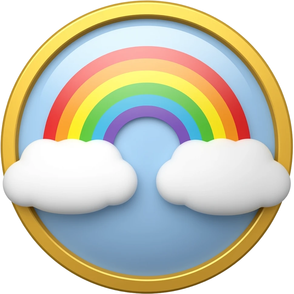 rainbow dream coin emoji