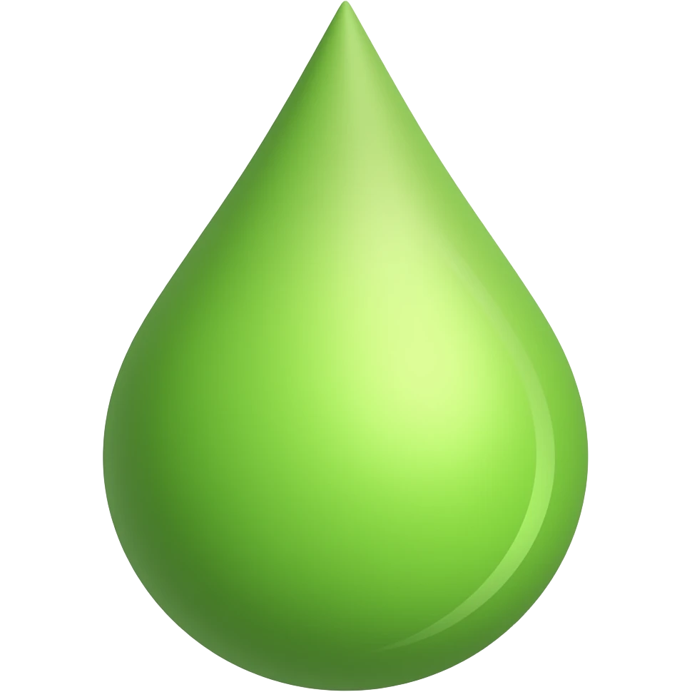 green water drop emoji