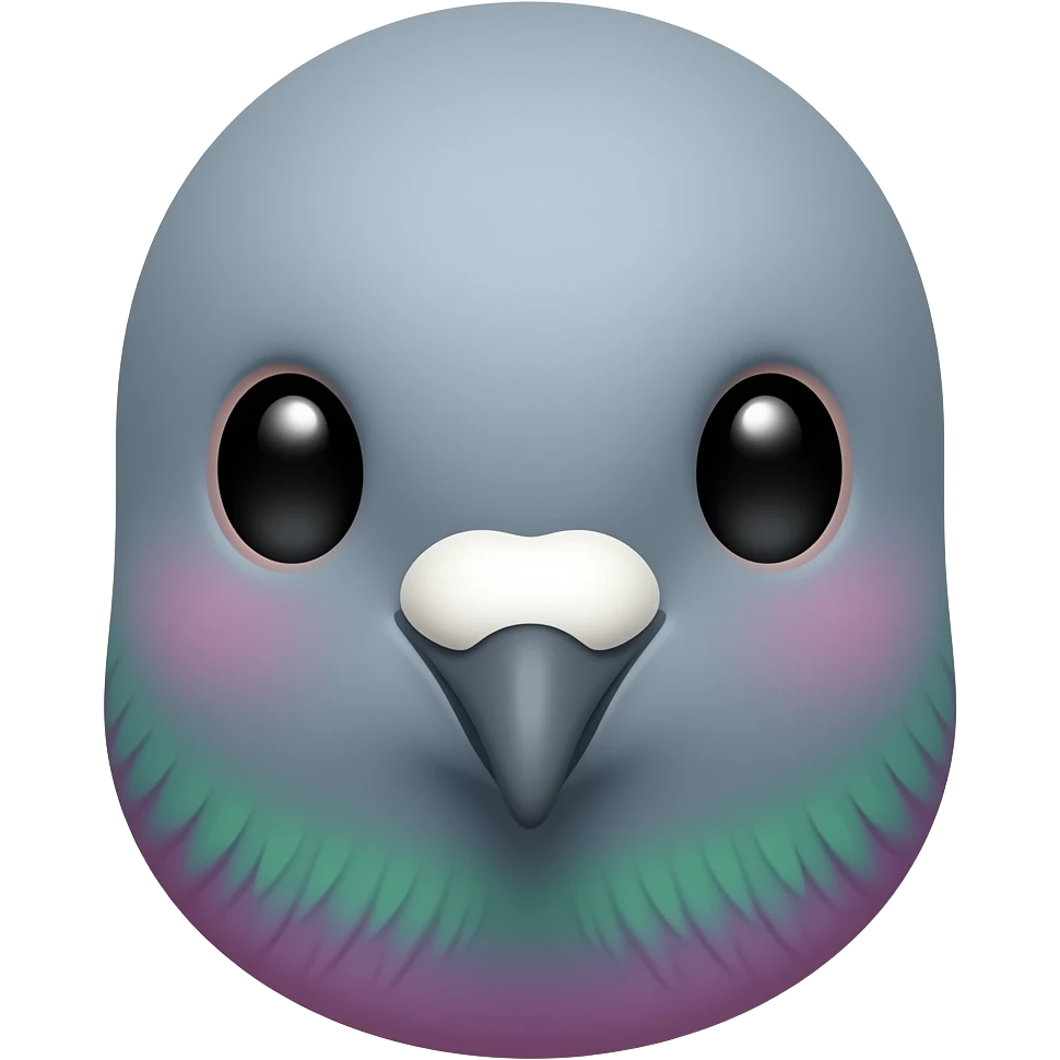 pigeon face emoji