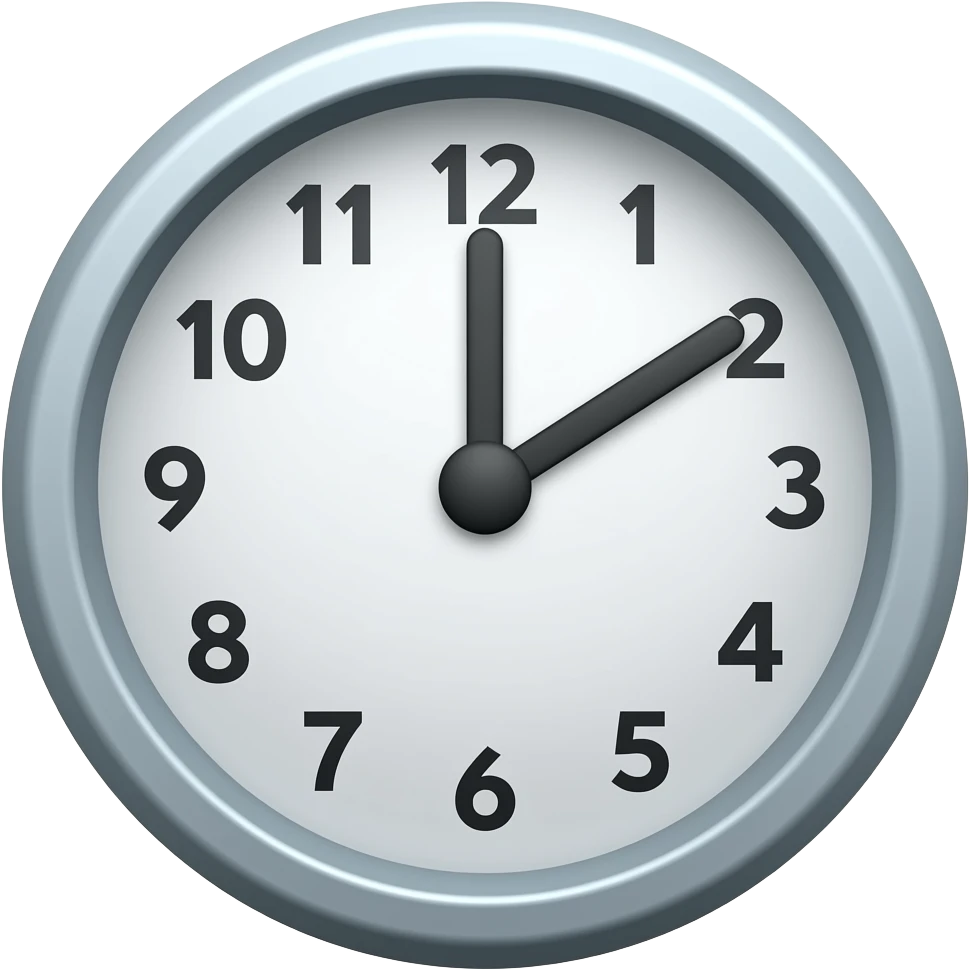 Clock icon emoji