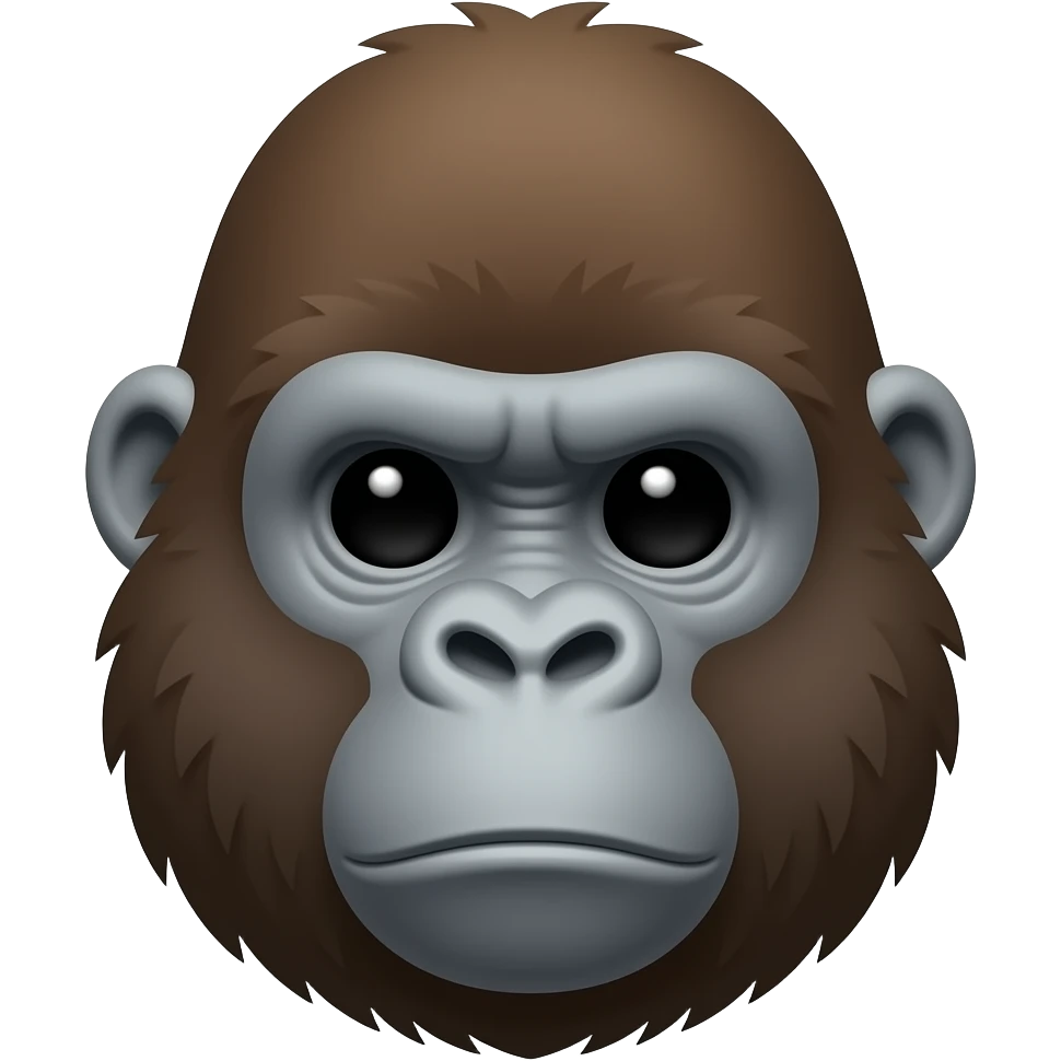 морда гориллы emoji