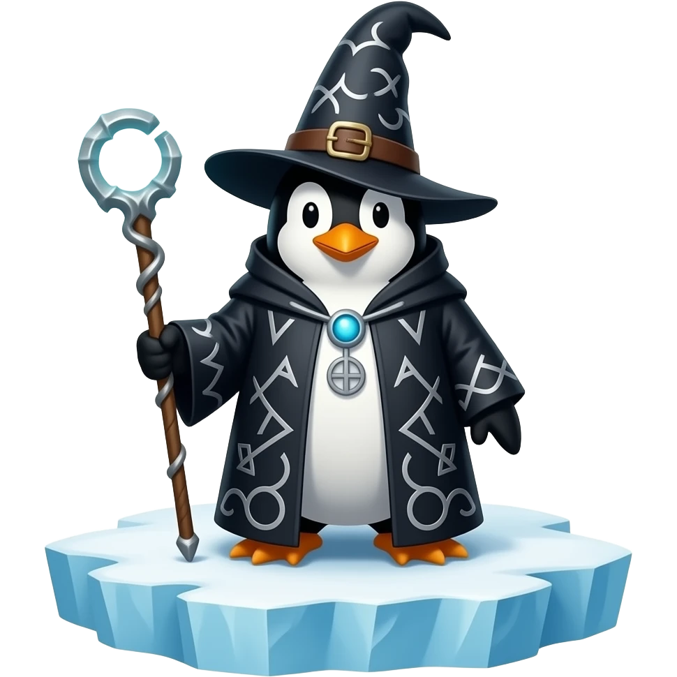 Penguin Wizard emoji