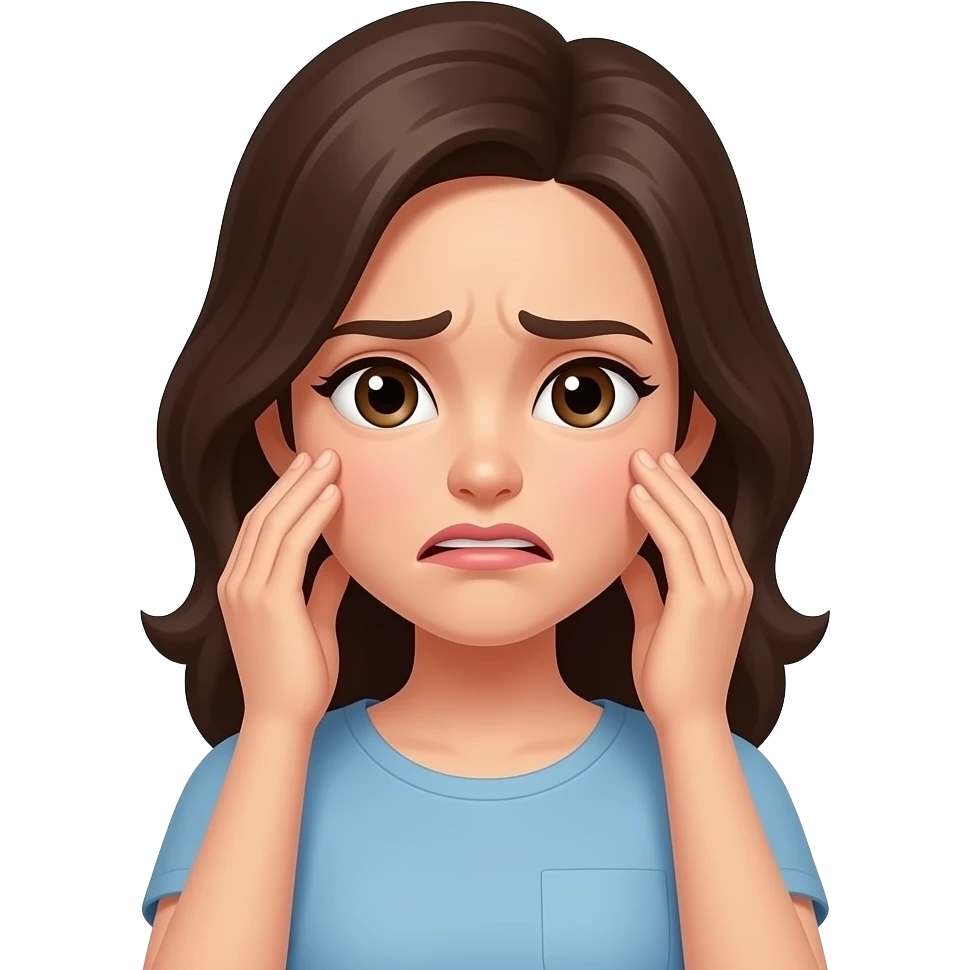 Женщина у нее большой стресс emoji