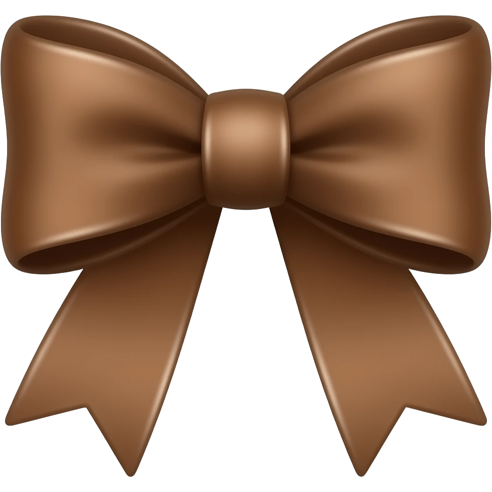 Bow brown emoji