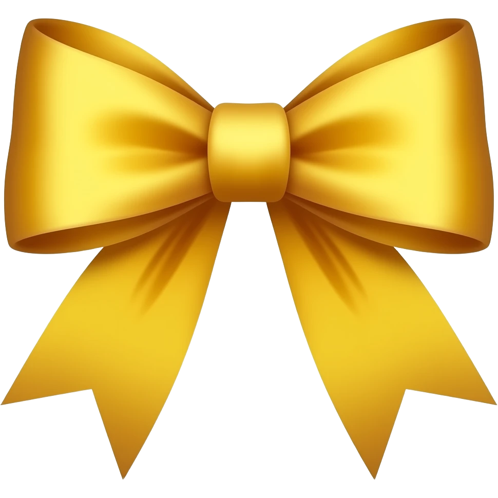 gold bow emoji