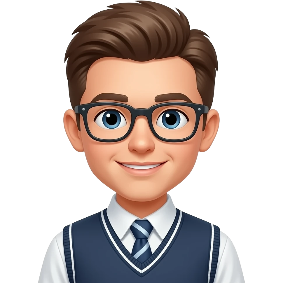 Human with school boy emoji