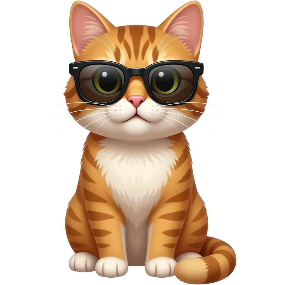 Cat wearing sunglasses emoji