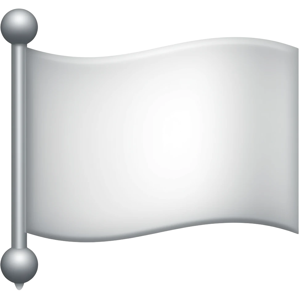 White Rectangle flag emoji