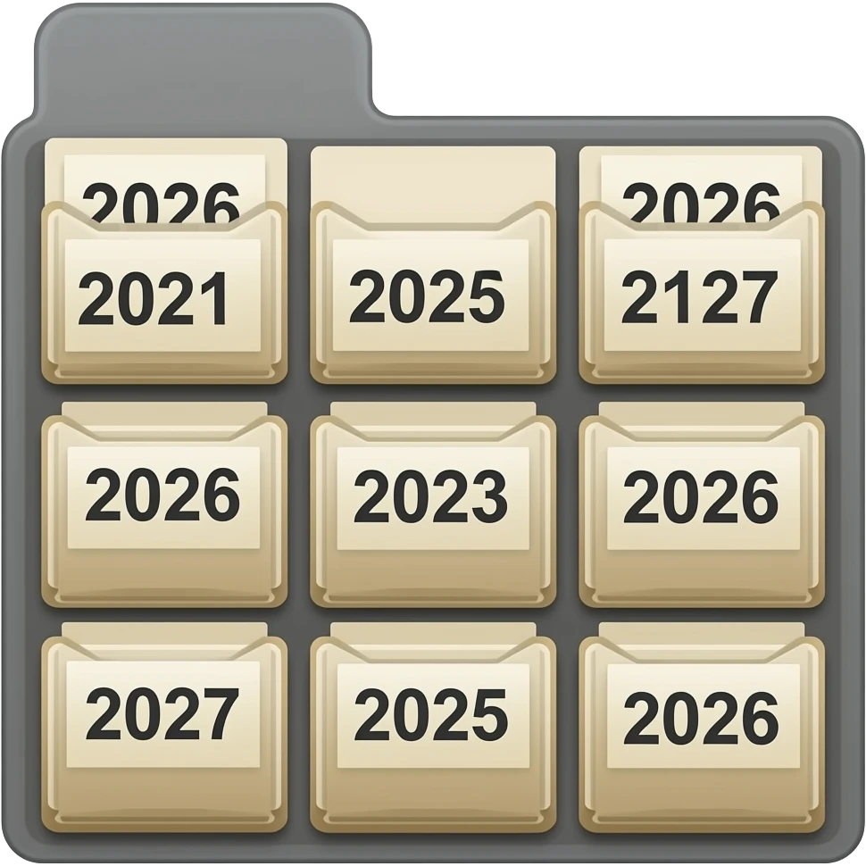 2026 number multipocket folder emoji
