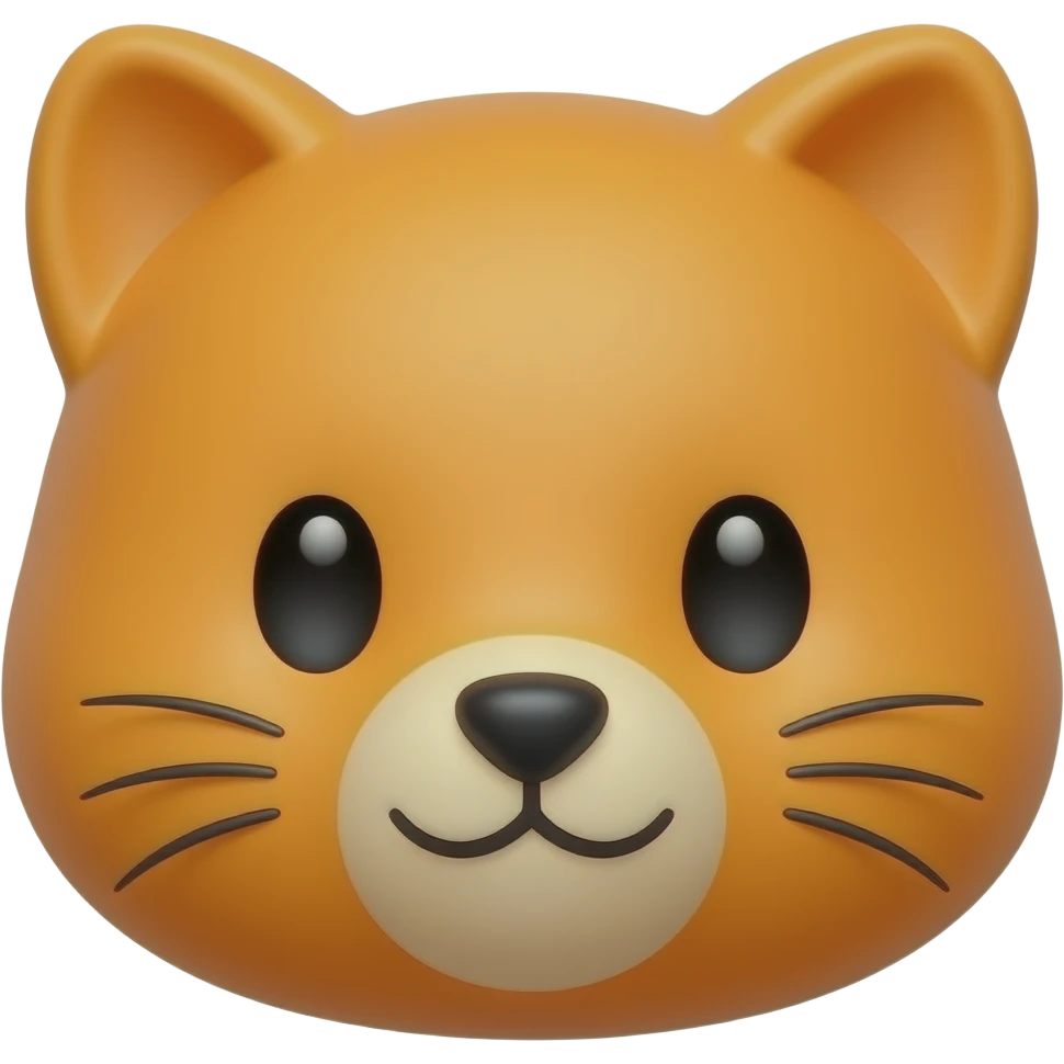 Orange cute emoji