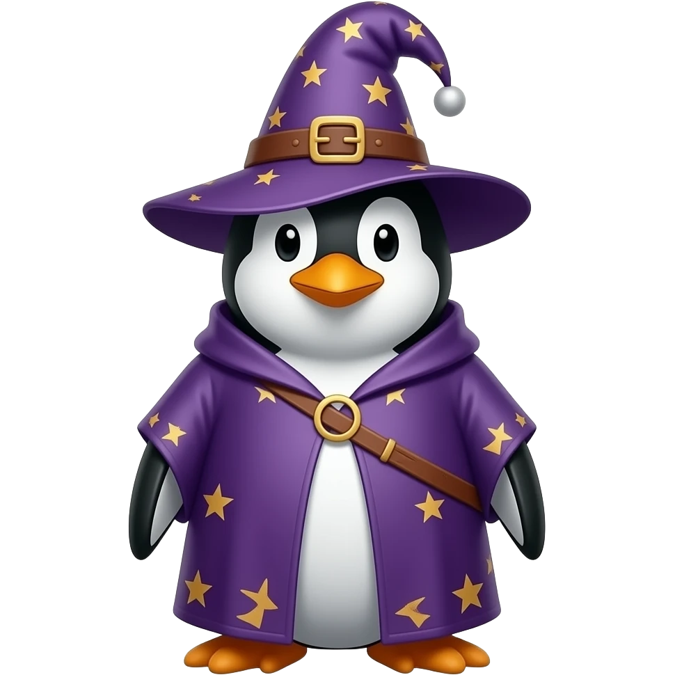 Penguin Wizard emoji