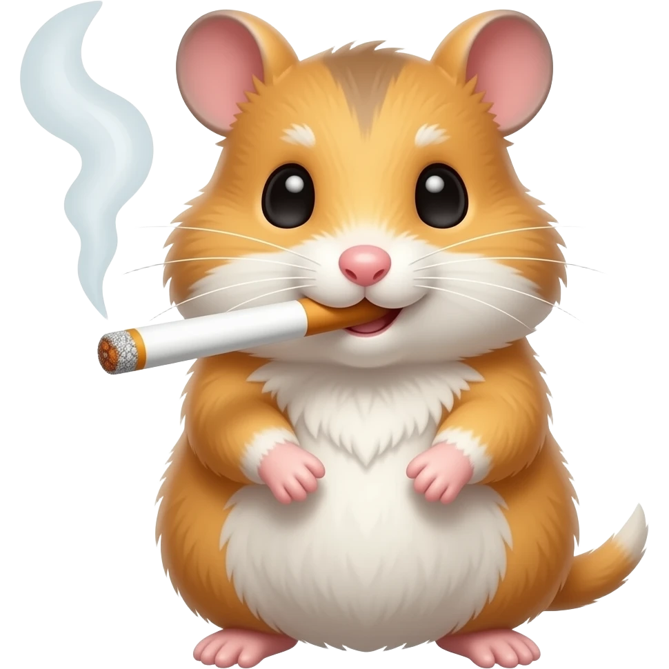 smoking hamster emoji