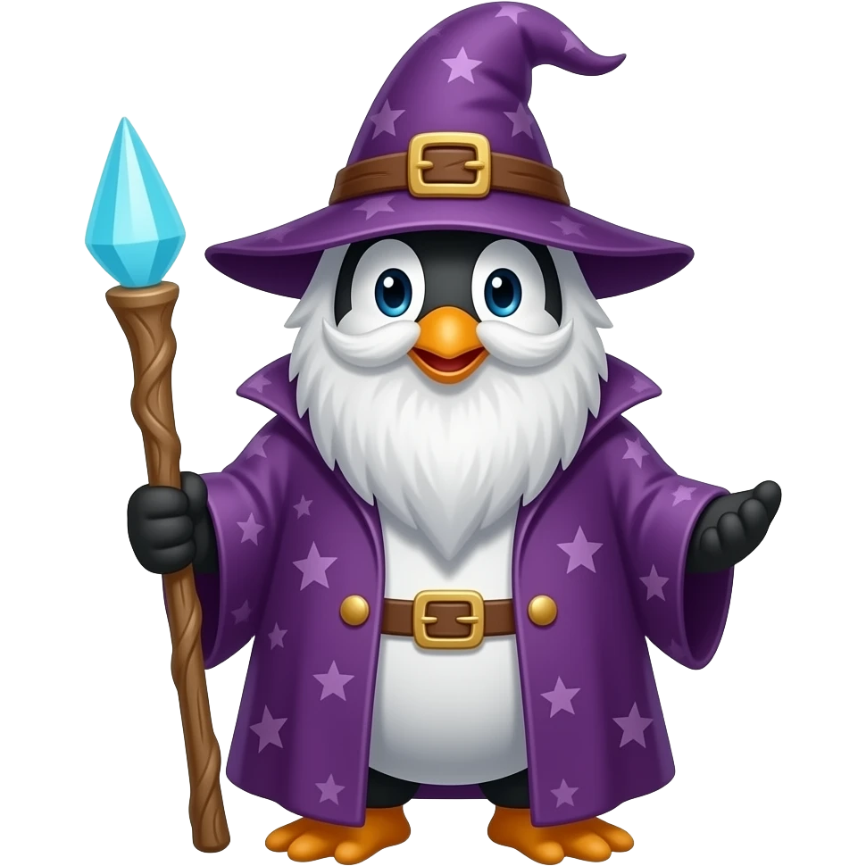 Penguin Wizard emoji