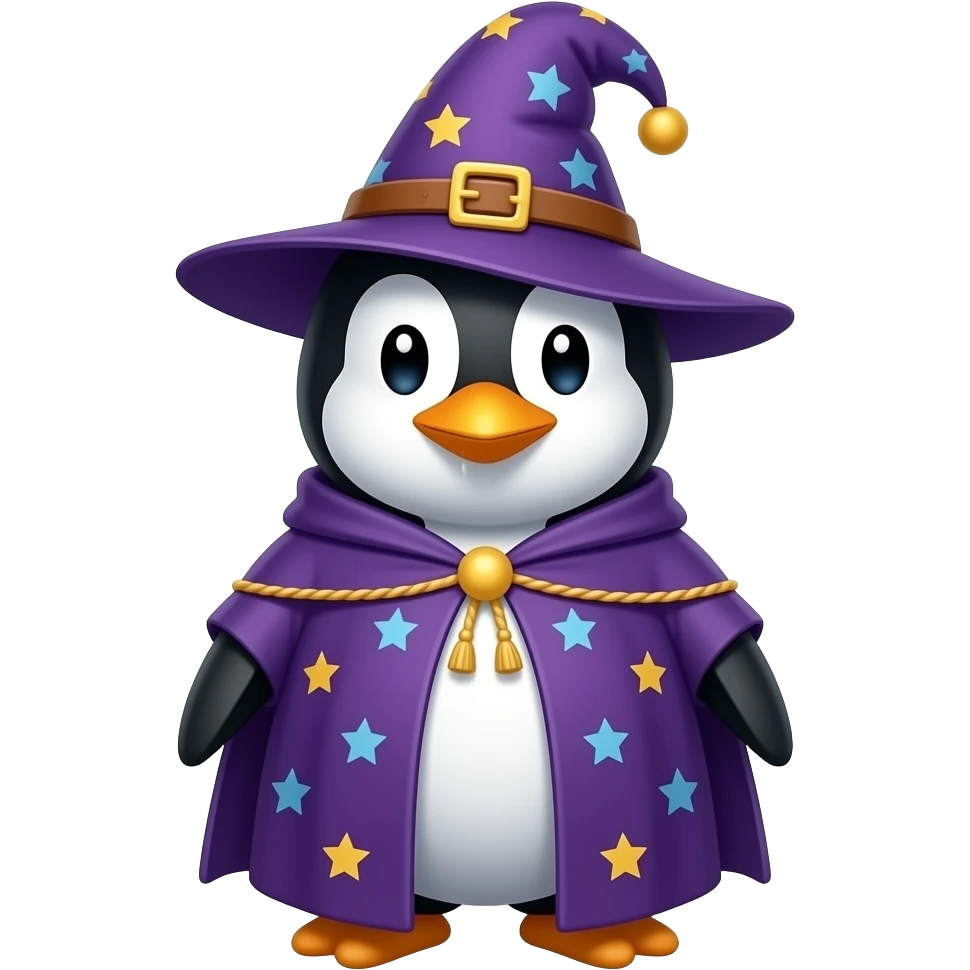 Penguin Wizard emoji