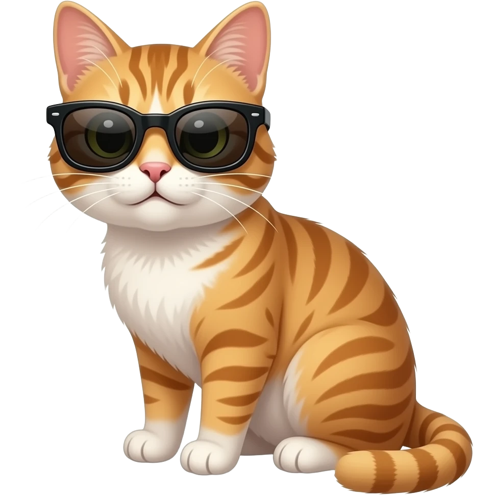 Cat wearing sunglasses emoji