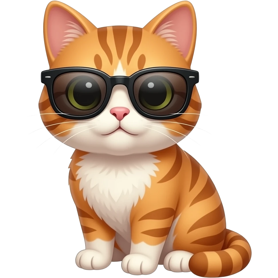 Cat wearing sunglasses emoji