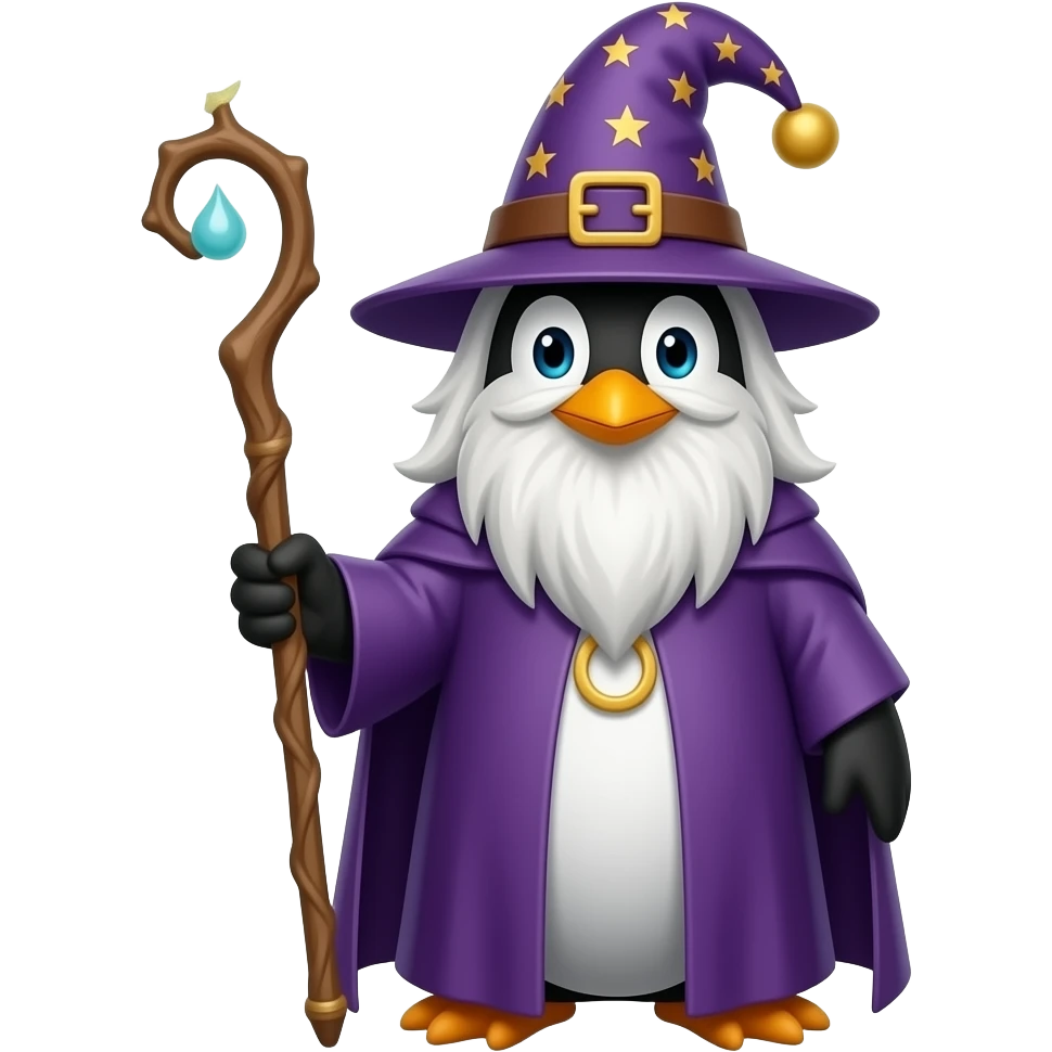 Penguin Wizard emoji