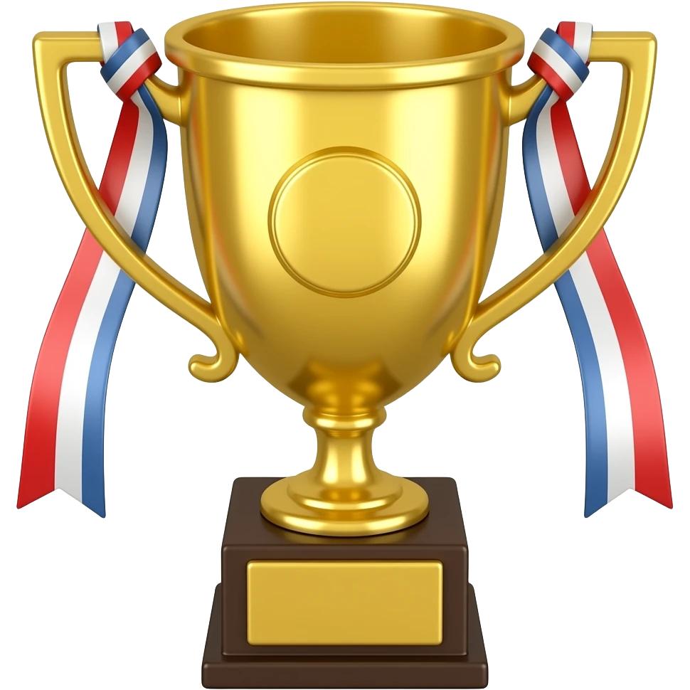 1등 트로피를 사실적으로 만들어줘 emoji