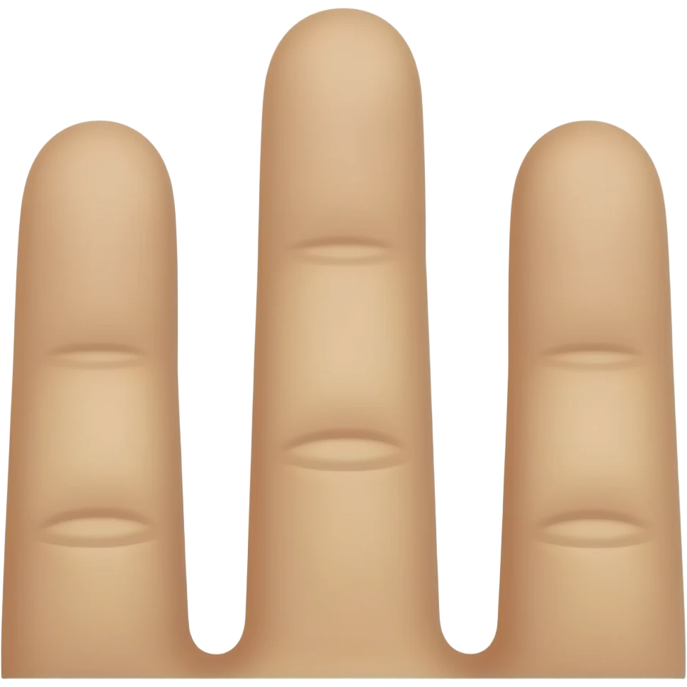اريد ثلاث اصابع emoji