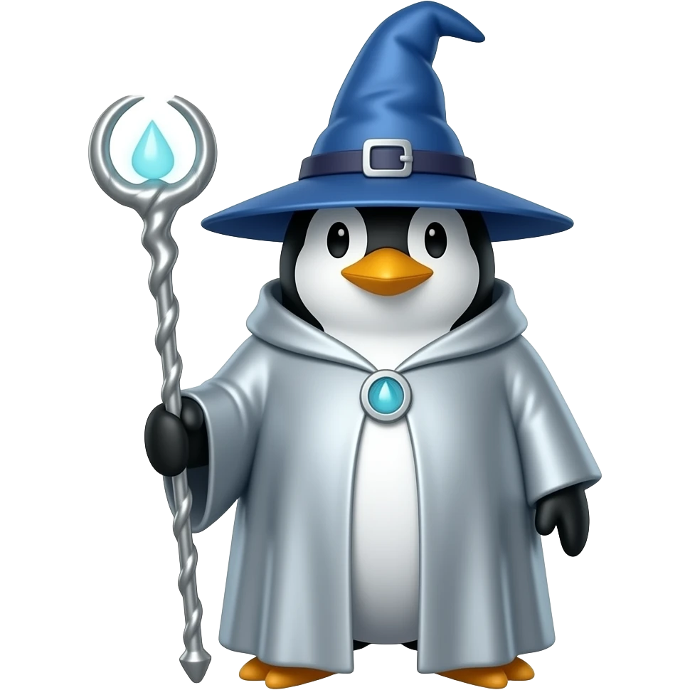 Penguin Wizard emoji