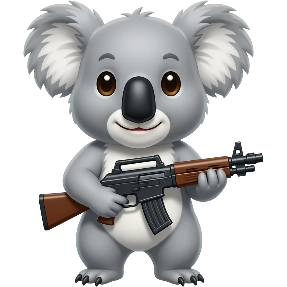 koala with bazooke emoji