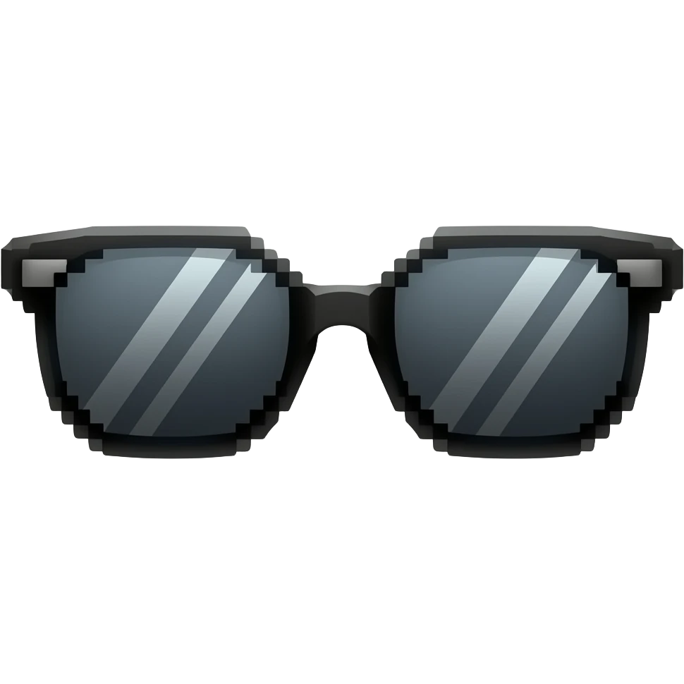 Pixel sunglasses emoji