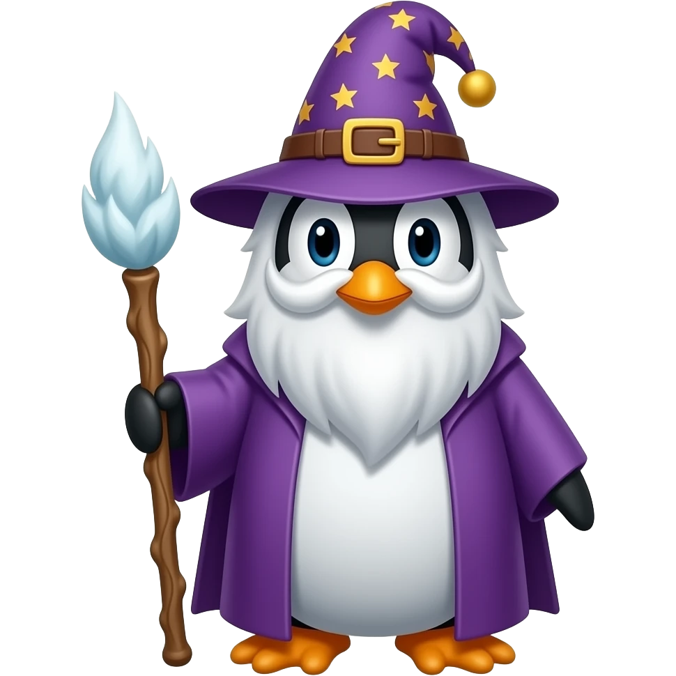 Penguin Wizard emoji
