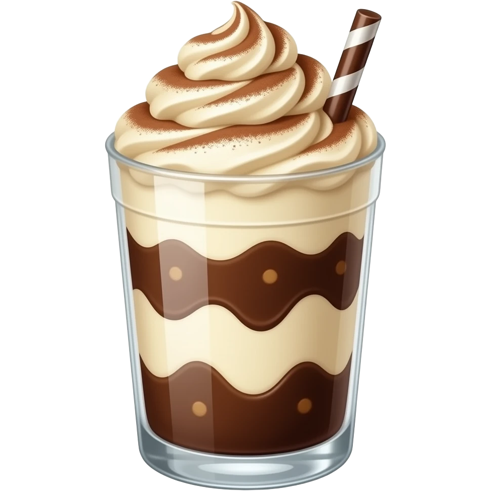 chocolate drink with tiramisu emoji
