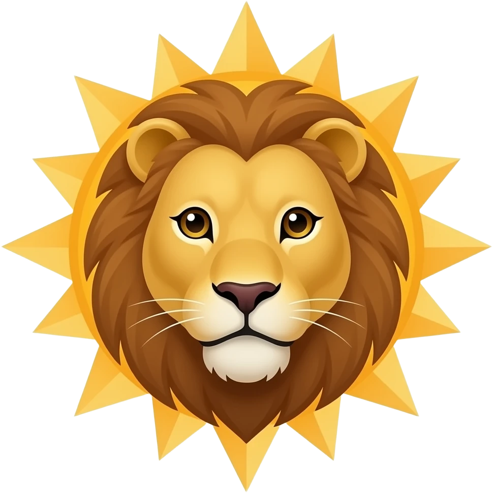 ایموجر شیر و خورشید برام بساز emoji