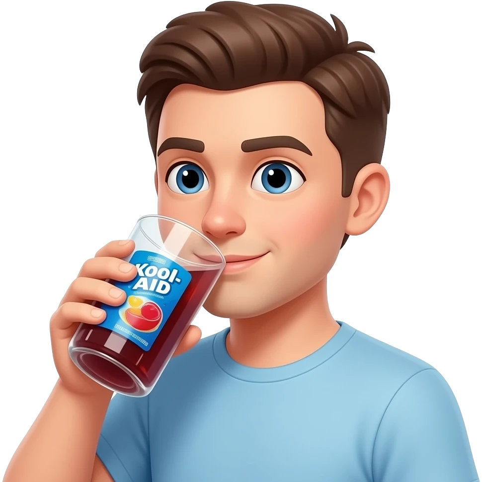 Keep drinking the Koolaid emoji