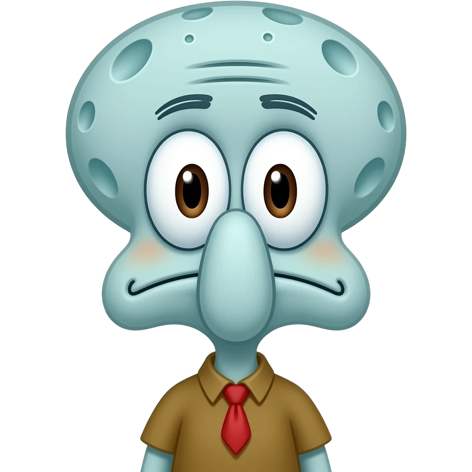 Happy squidward emoji