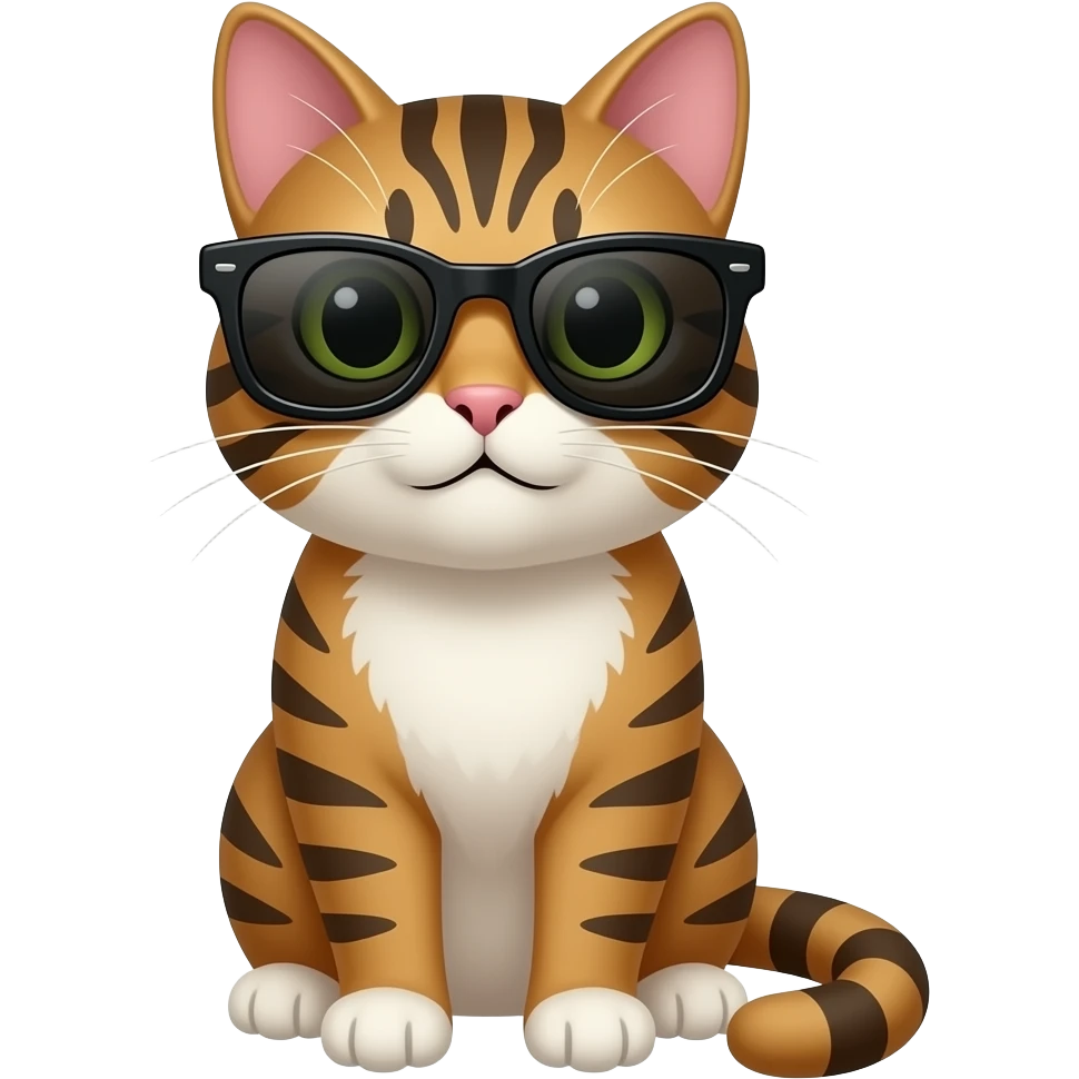 Cat wearing sunglasses emoji