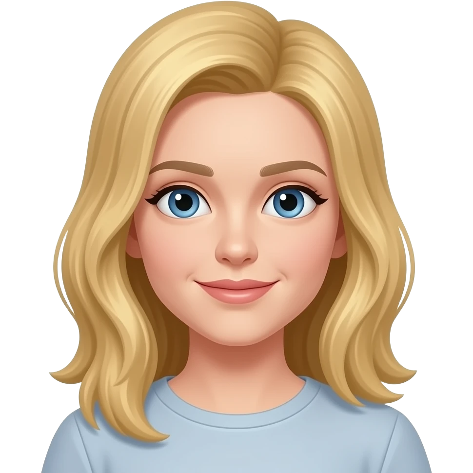 blonde hair, 24, white skin emoji