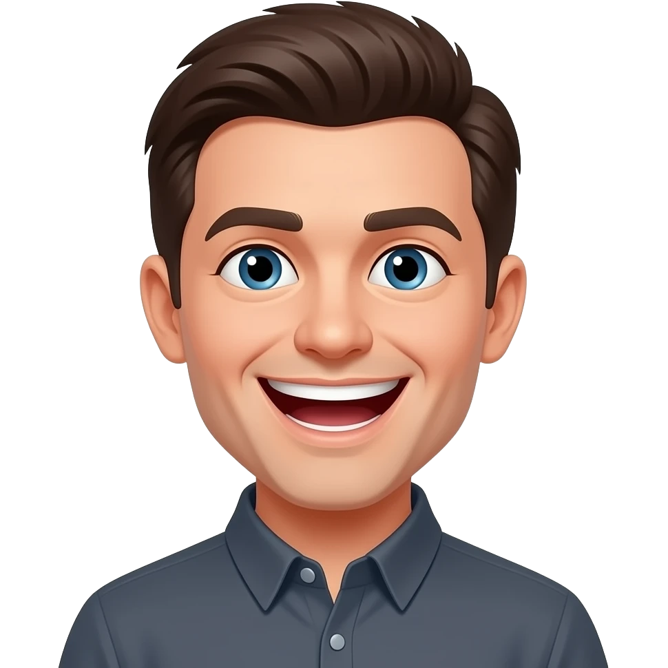 Crazy smile emoji