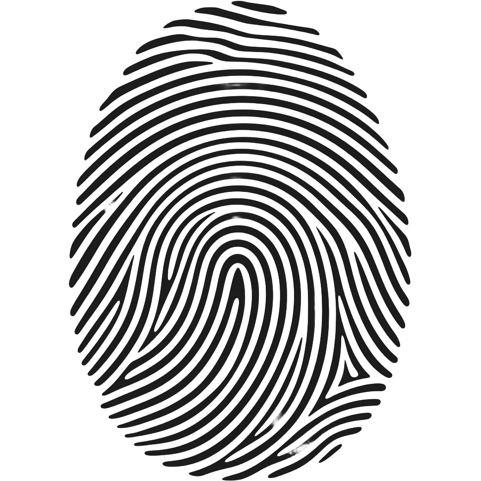 Fingerprint type cool emoji