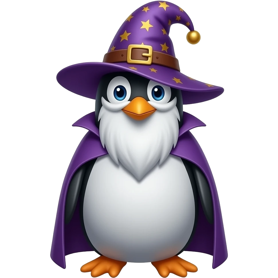 Penguin Wizard emoji