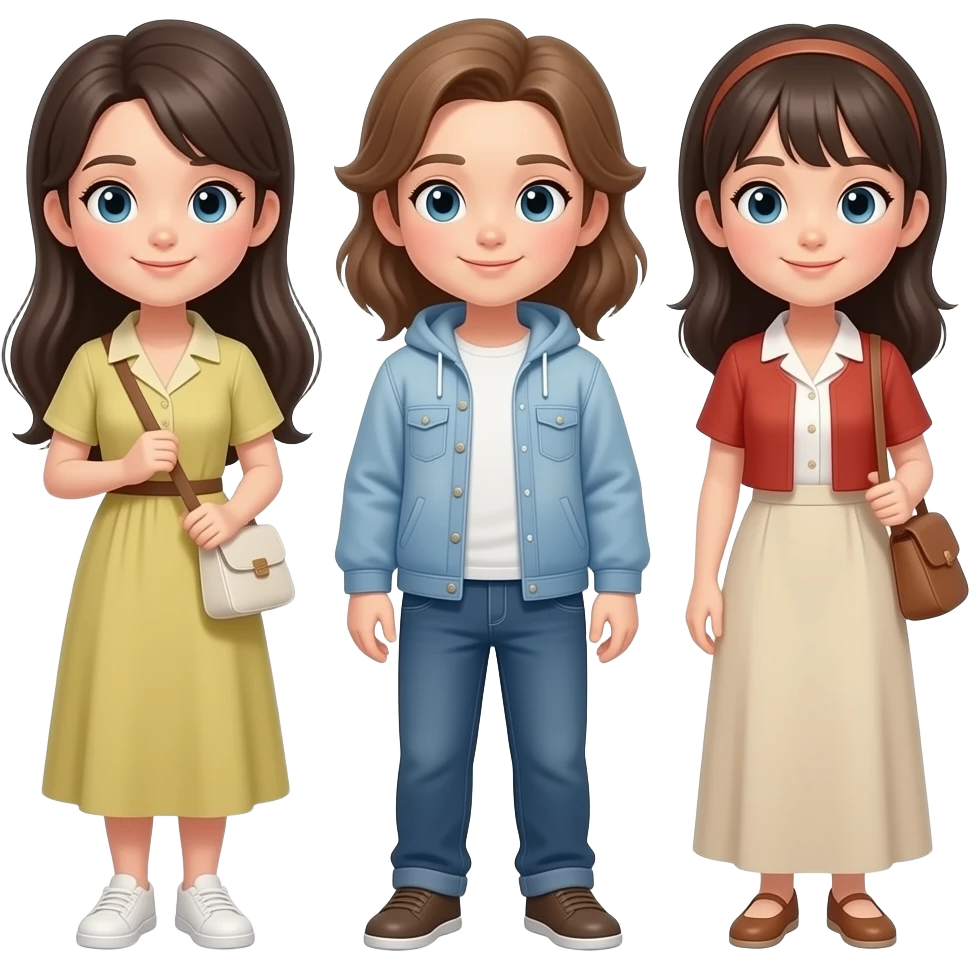 three emoji