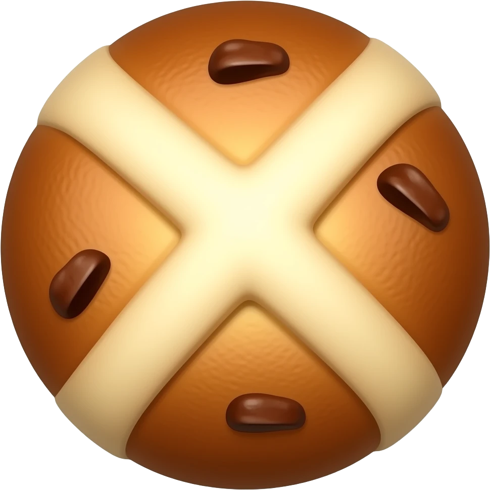 Hot crossed bread emoji